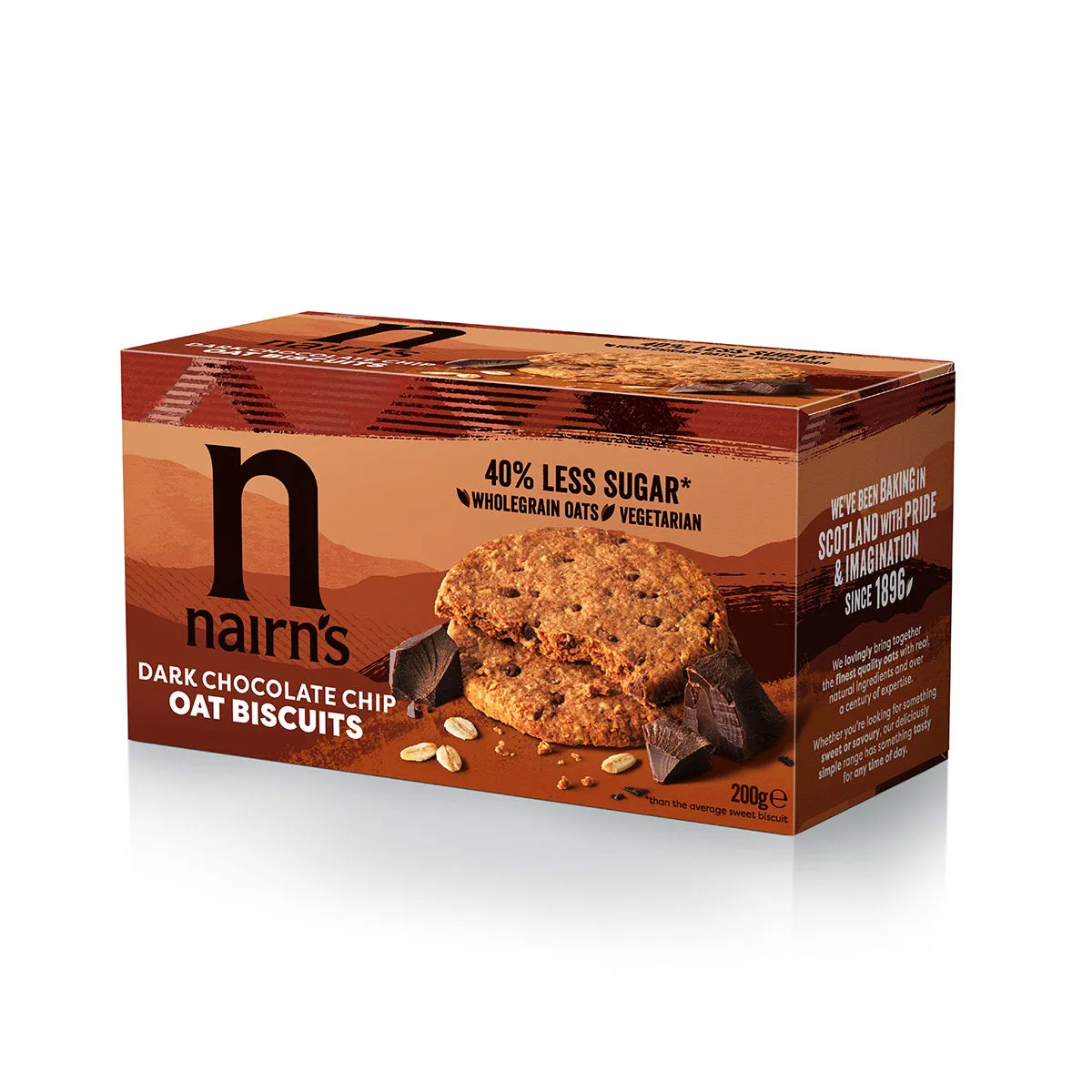 Nairns Dark Chocolate Chip Oat Cookies 200g