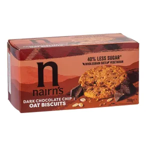 Nairns Dark Chocolate Chip Oat Cookies 200g