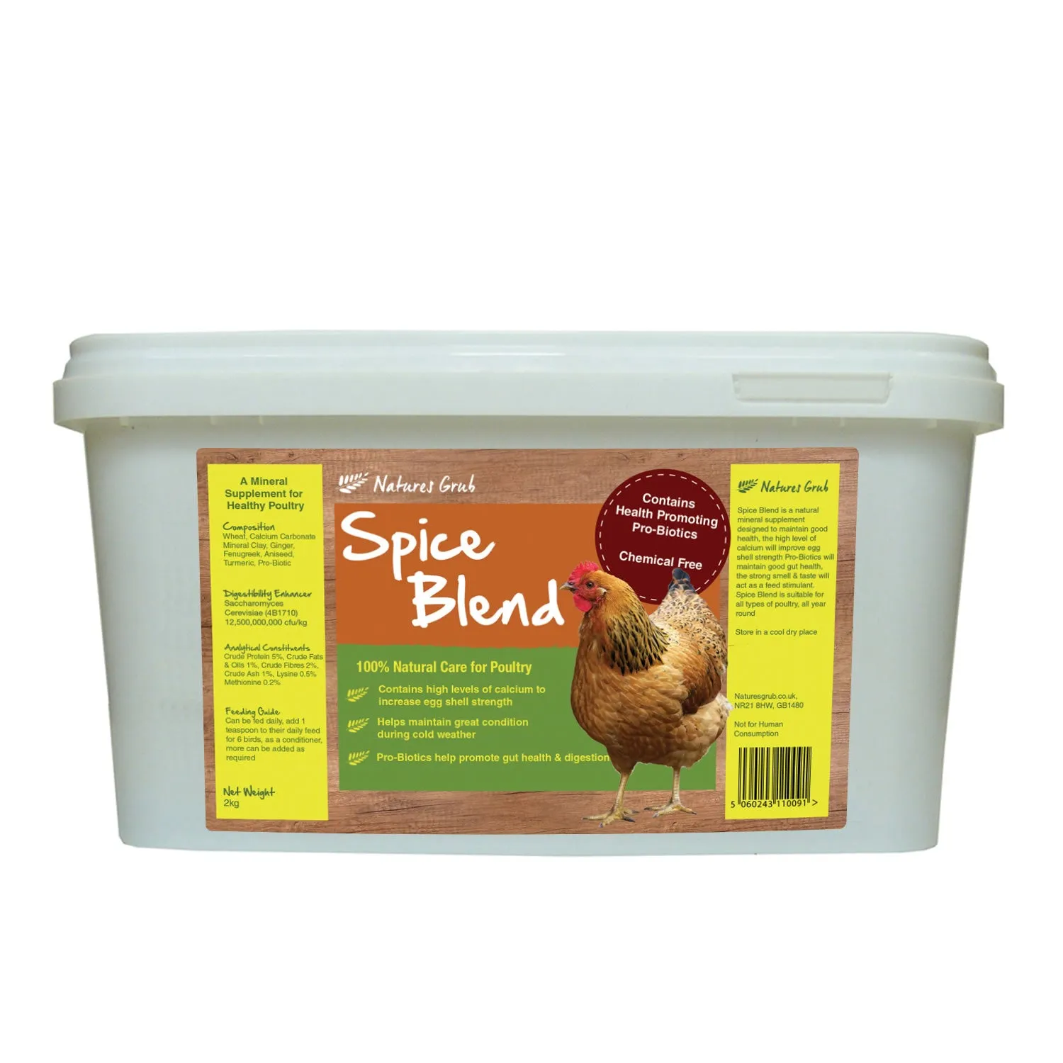 Natures Grub Poultry Spice Blend with Probiotics