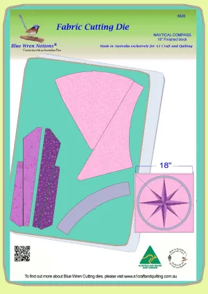 Nautical Compass - 6826 - makes an 18" block - pattern instructions and mat included