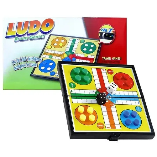 New Folding Magnetic LUDO game for Kids play Fun (3 games in 1)