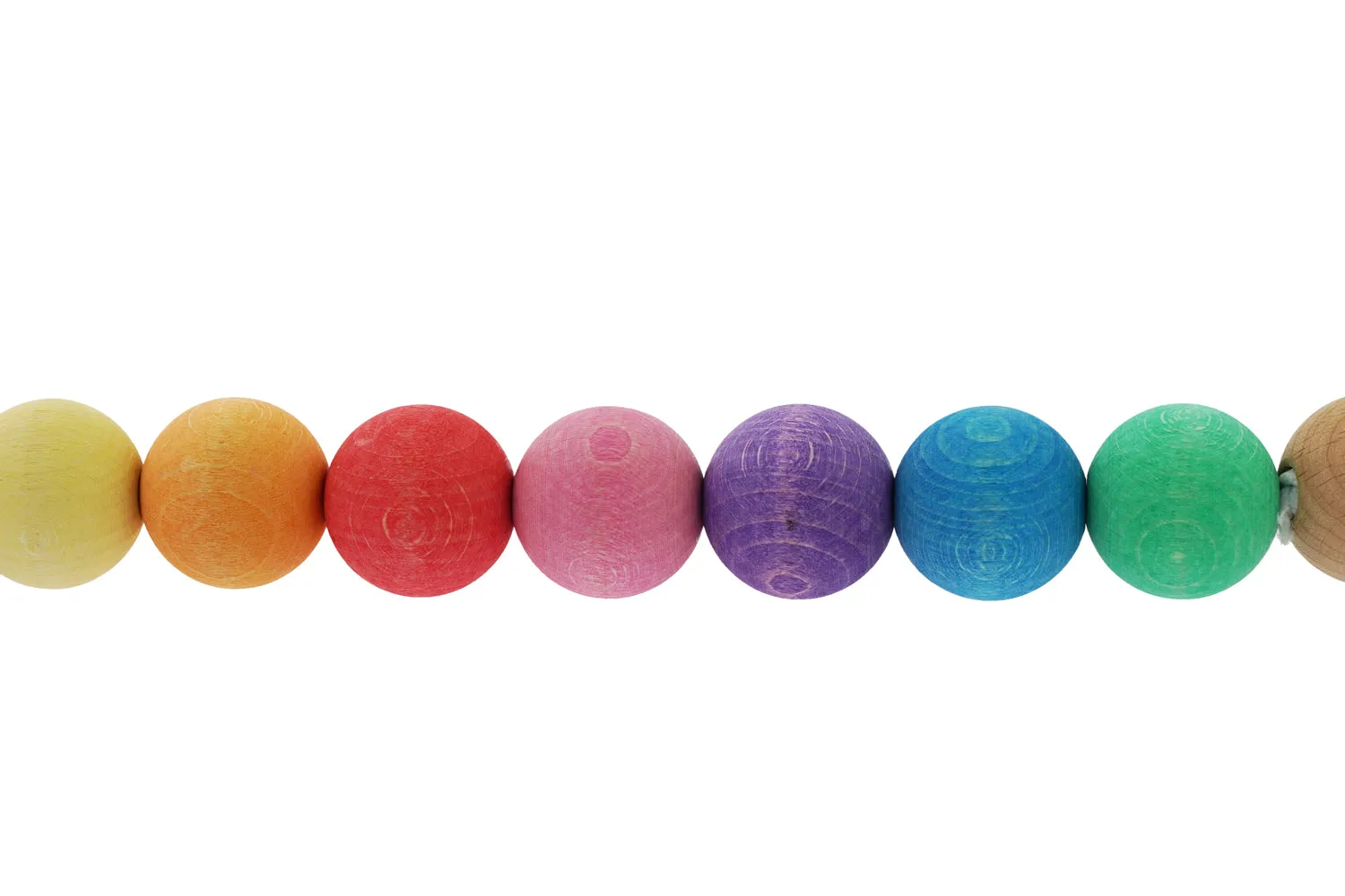 Nic Rainbow Wooden Pram Chain
