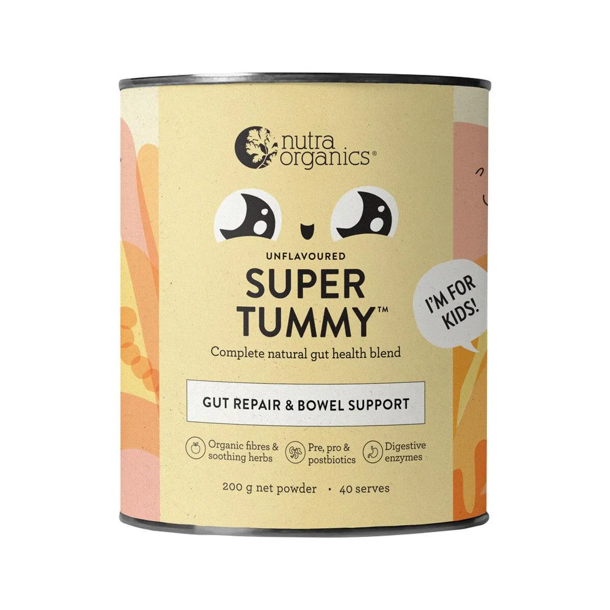 Nutra Organics Organic Super Tummy Unflavoured 200g