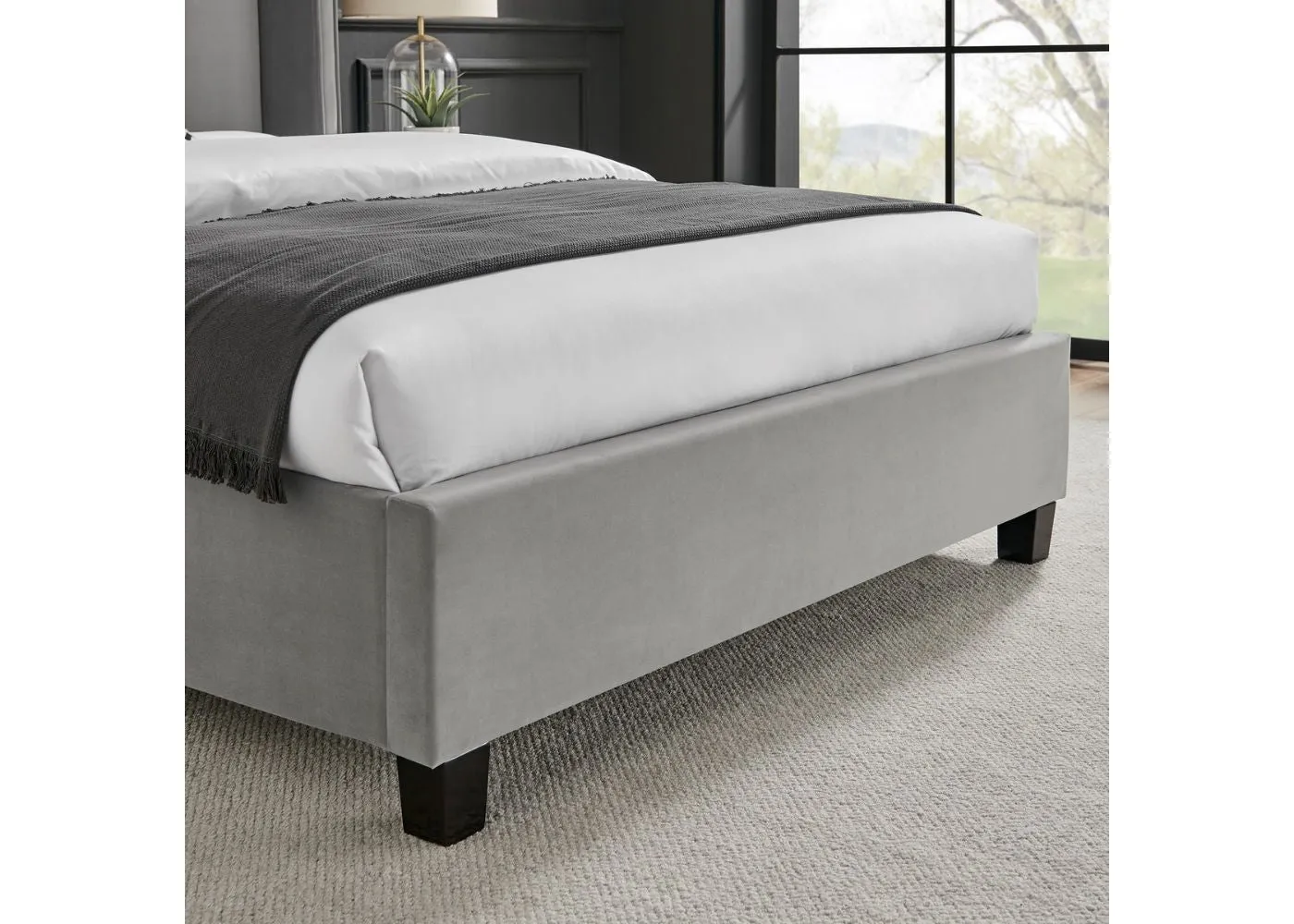 Polaris Silver Bedframe Range by Limelight - Silver Bedframe