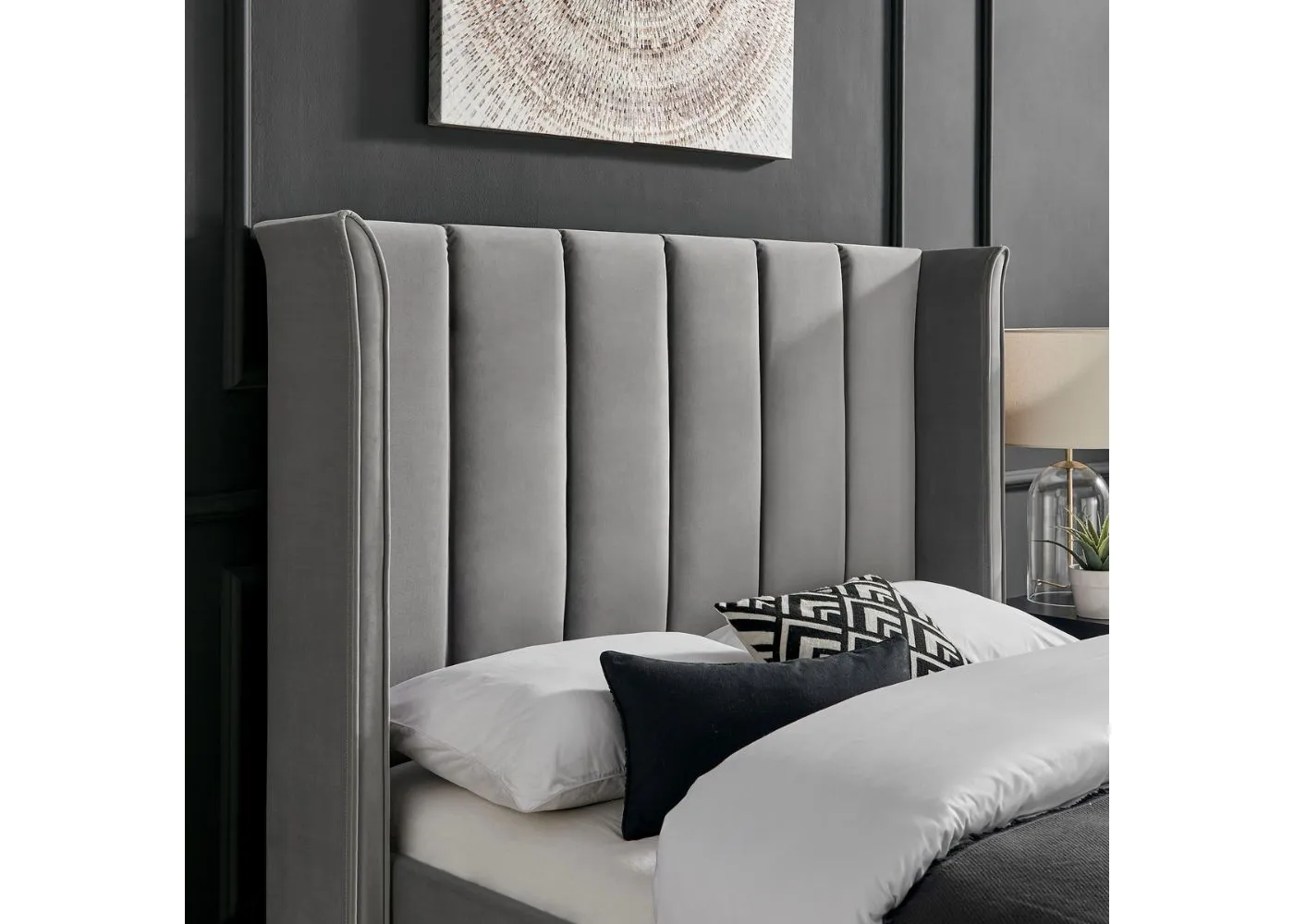 Polaris Silver Bedframe Range by Limelight - Silver Bedframe