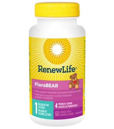 Renew Life Florabear 60 Chewable Tablets