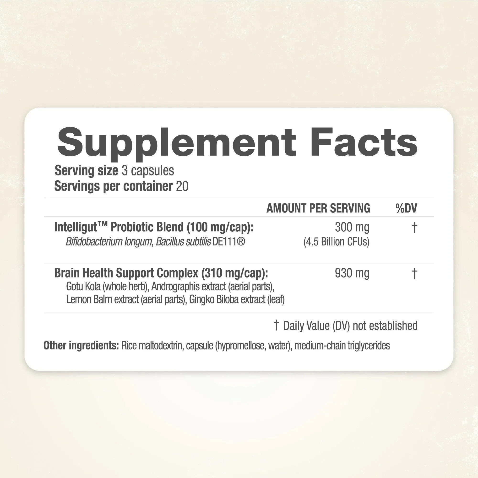 Ridgecrest Herbals IntelliGut 60 Capsule