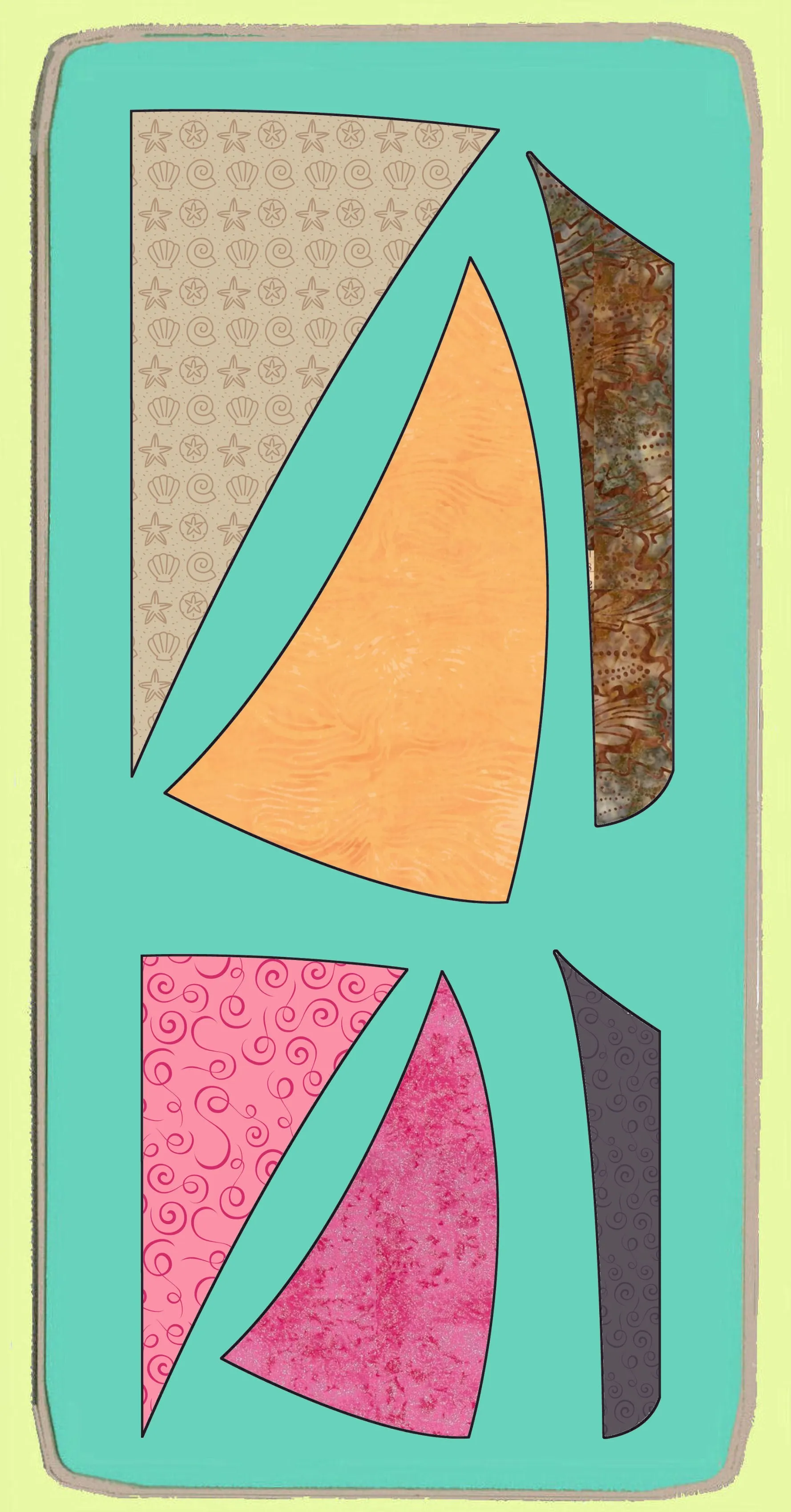 Sailboats - 6155 - Mat included