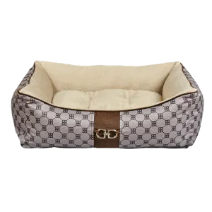 Signature Scoop Bolster Bed | Coco Microvelvet