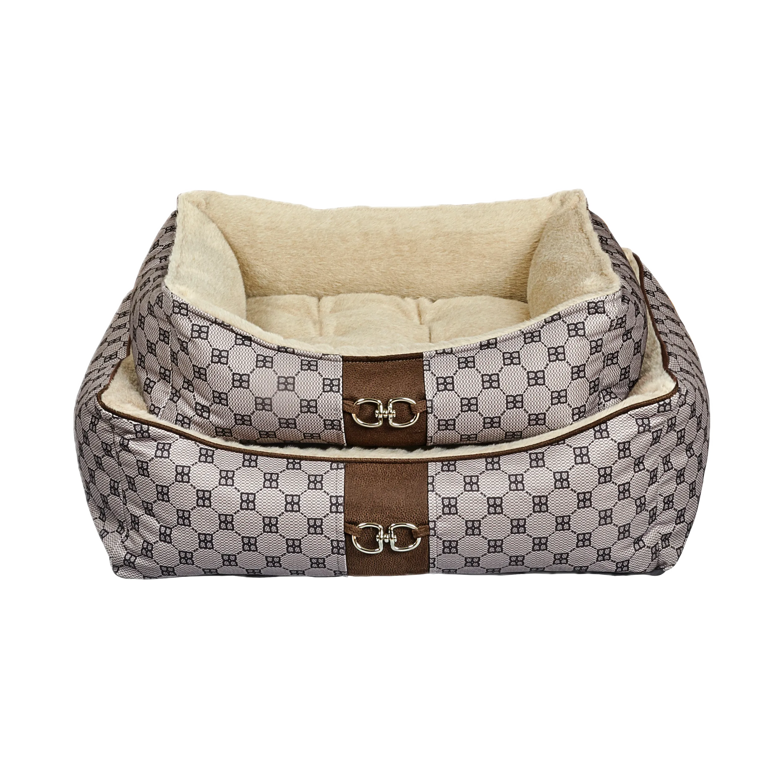 Signature Scoop Bolster Bed | Coco Microvelvet