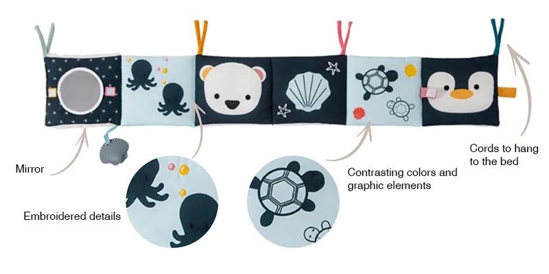 Soft 2 in 1 Sensory Unfoldable Activity Book  - Ocean