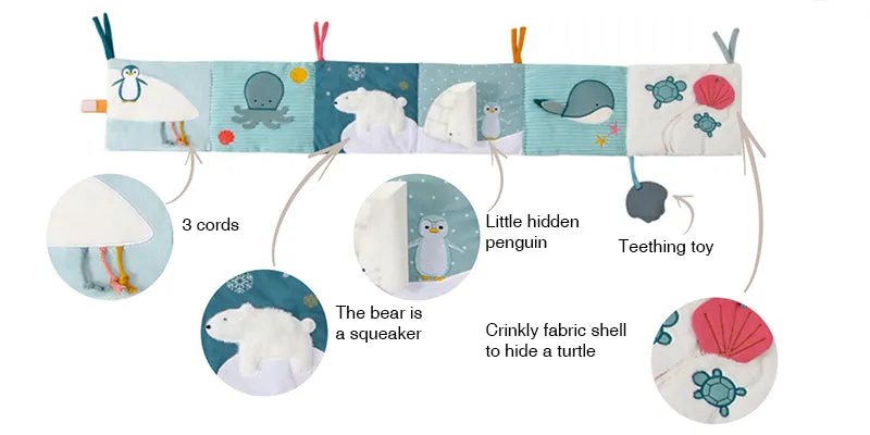 Soft 2 in 1 Sensory Unfoldable Activity Book  - Ocean