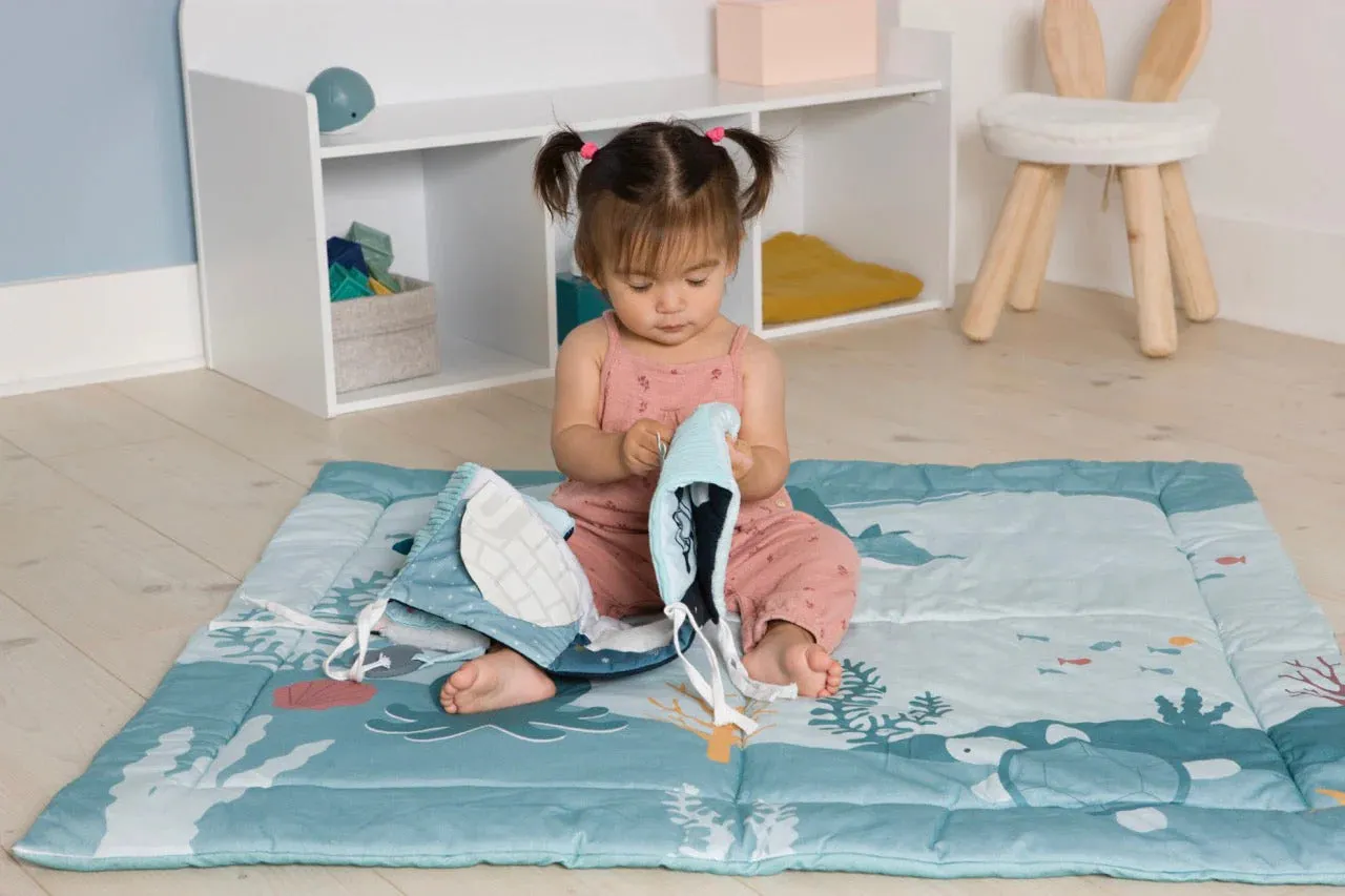 Soft 2 in 1 Sensory Unfoldable Activity Book  - Ocean