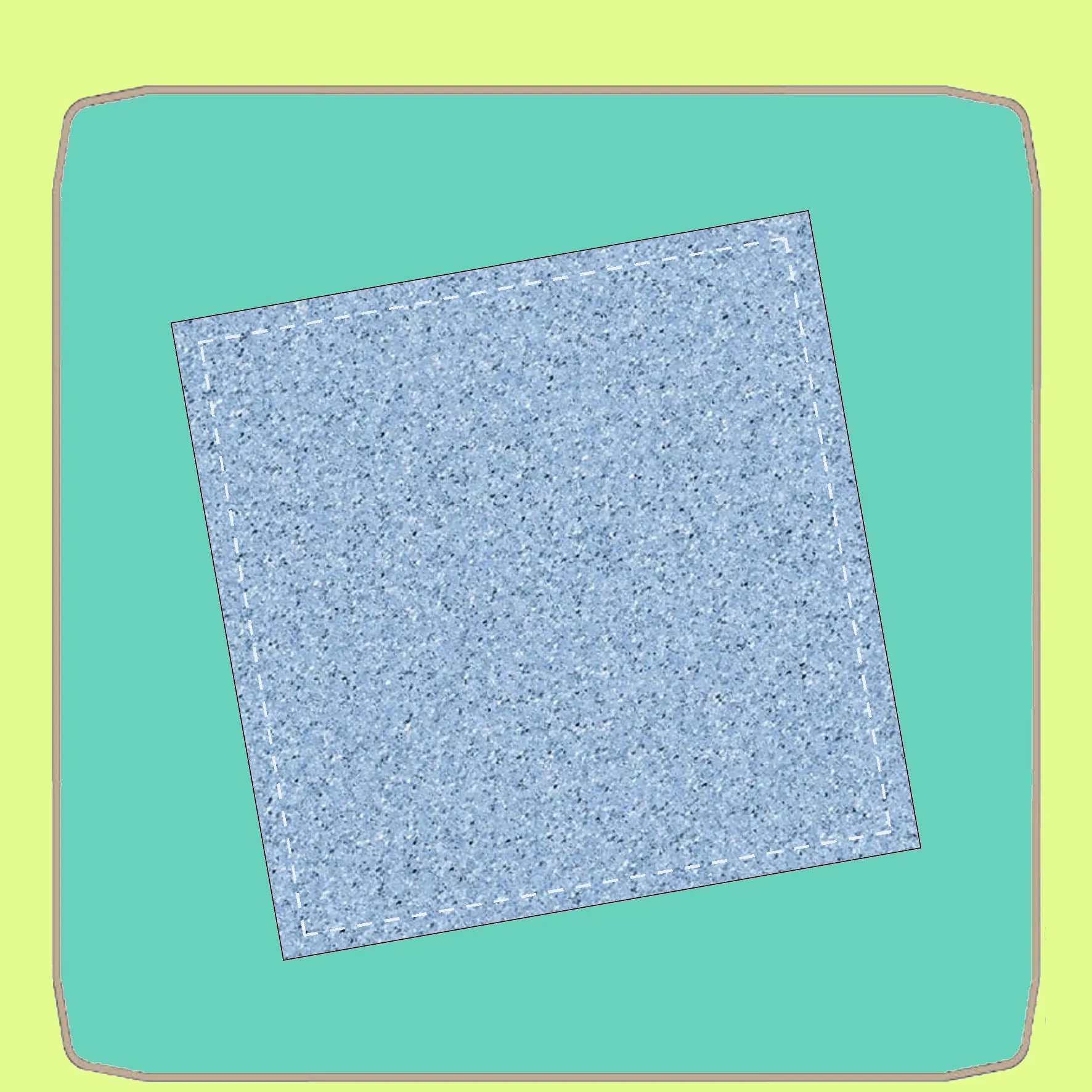 Square - 7" cut (6 ½" finished) - 6536 - Mat (2101) included.