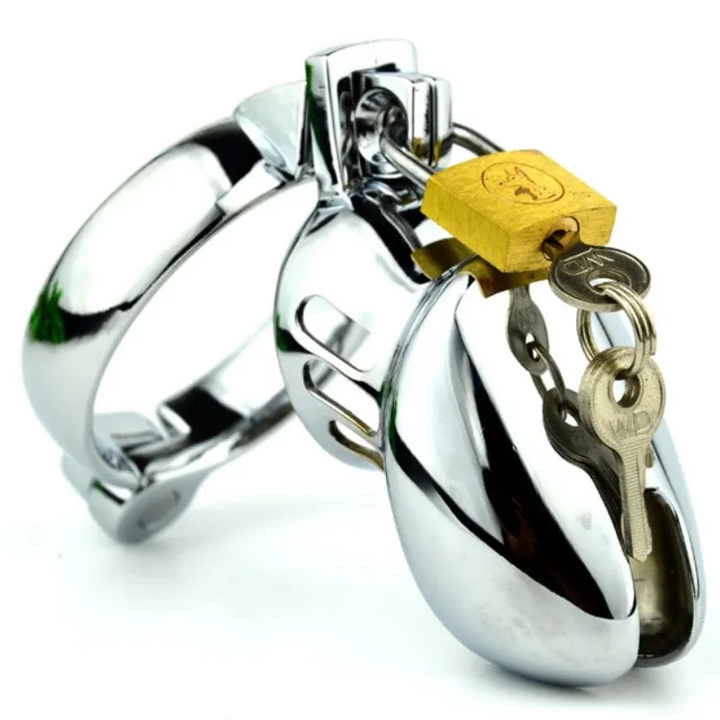 Stainless Steel Penis Ring Small Cock Cage Male Chastity Device