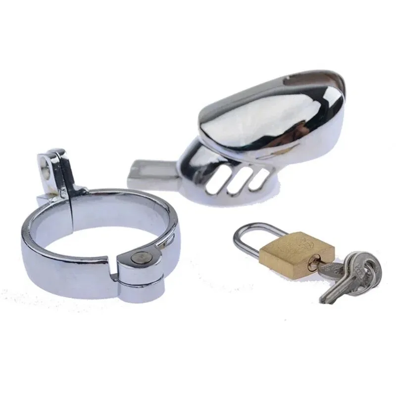 Stainless Steel Penis Ring Small Cock Cage Male Chastity Device