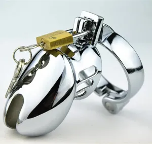 Stainless Steel Penis Ring Small Cock Cage Male Chastity Device