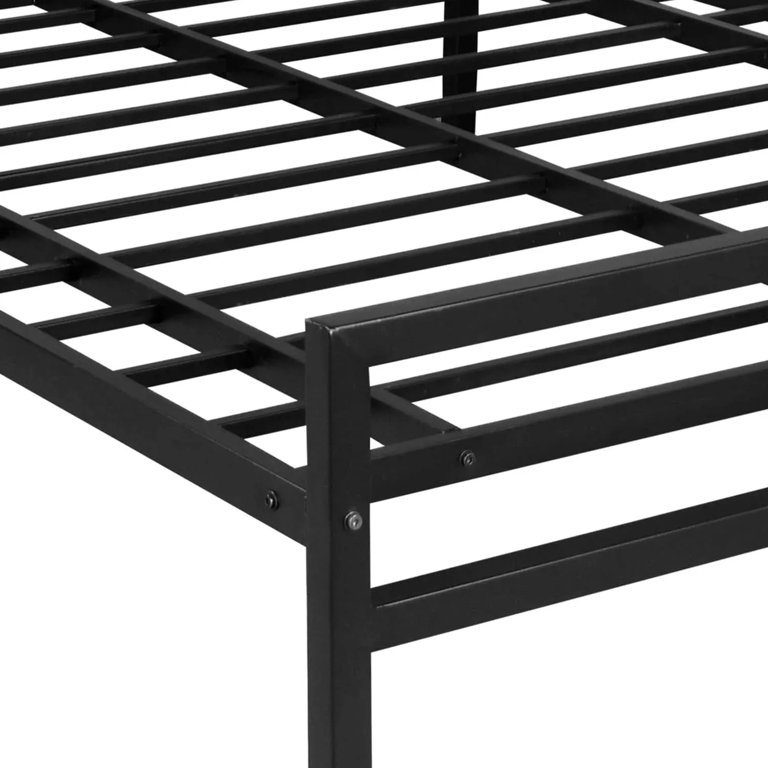 Striker Metal Bed (Black)  Lite Dual Comfort Mattress (King)