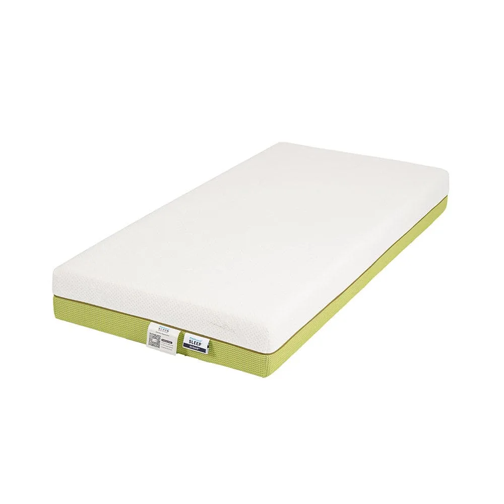 Striker Metal Bed (White)   ECOAIR Latex Mattress (King)