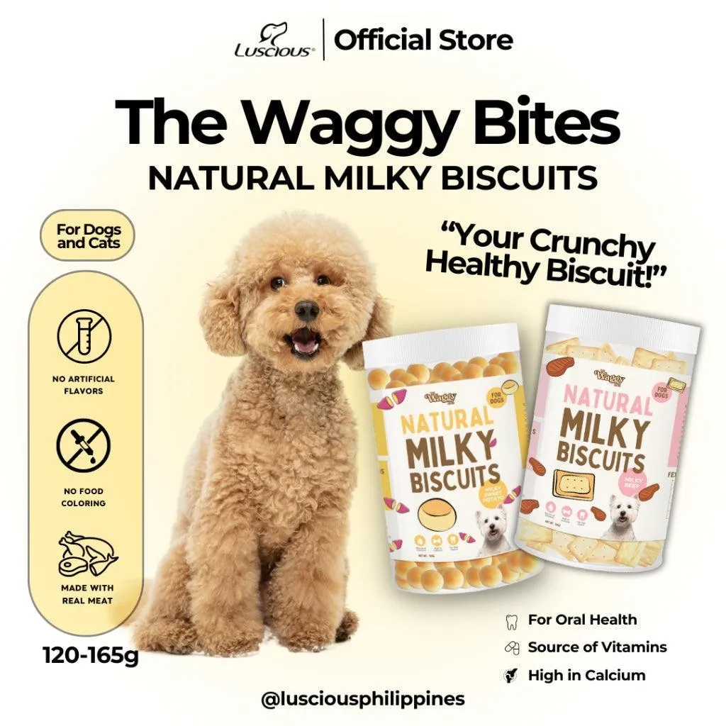 The Waggy Bites - Natural Milky Biscuits (Milky Sweet Potato)