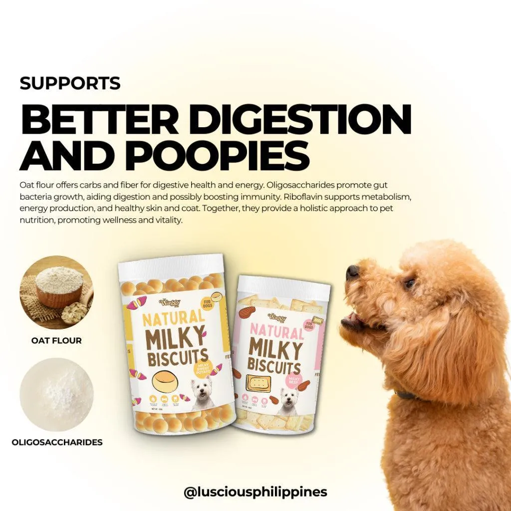 The Waggy Bites - Natural Milky Biscuits (Milky Sweet Potato)