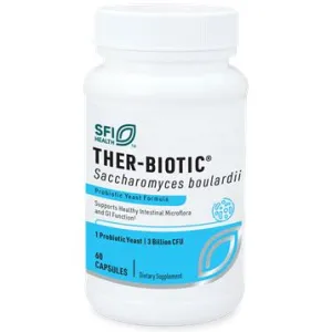 Ther-Biotic® Saccharomyces Boulardii Probiotic | Probiotic Yeast Formula - 60 Capsules
