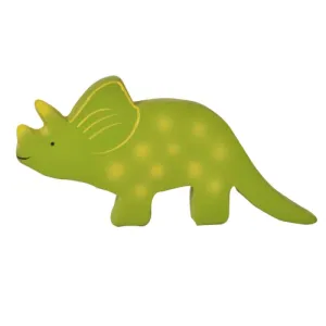 Tikiri Toys Baby Triceratops (Trice) Organic Natural Rubber Toy