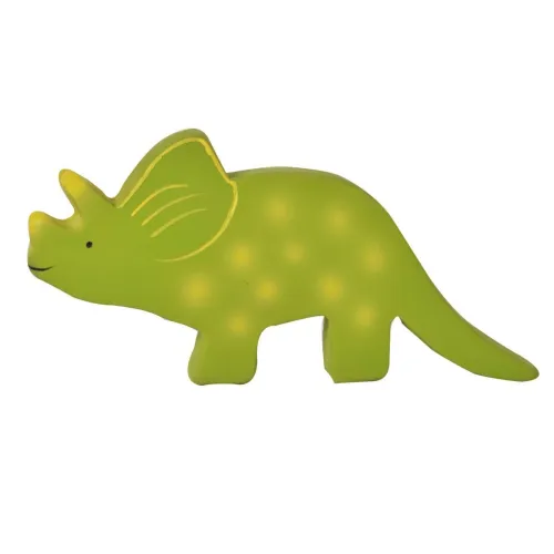 Tikiri Toys Baby Triceratops (Trice) Organic Natural Rubber Toy