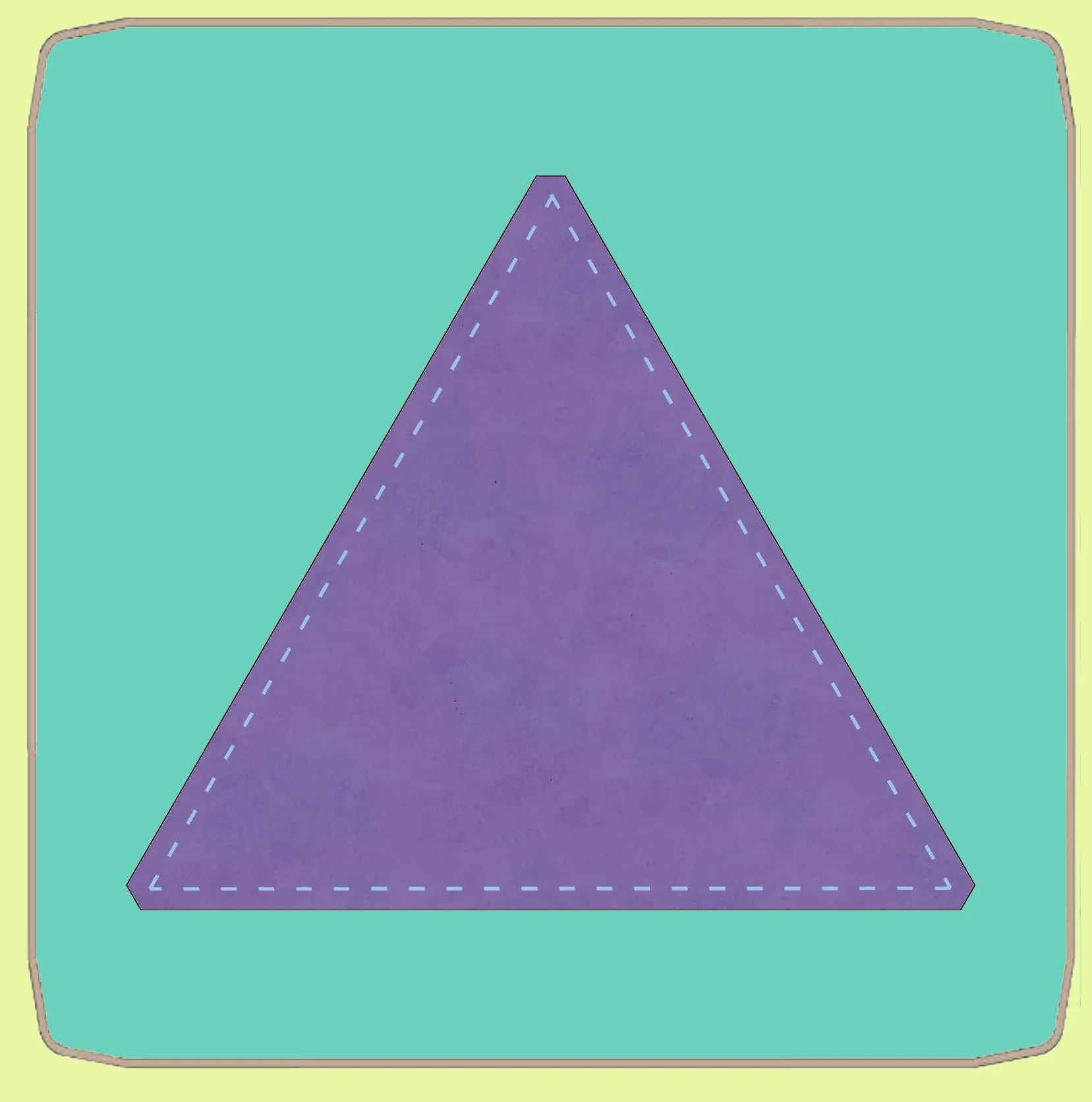 Triangle, Equilateral  8" finished sides  - 6568 - Mat Included