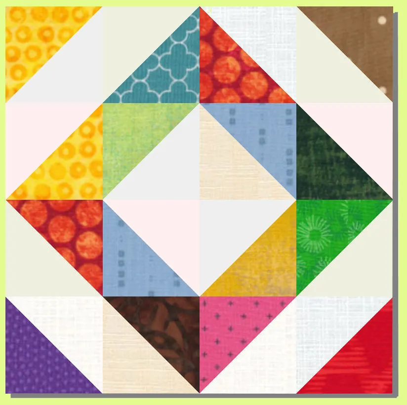 Triangle, Half Square 2½" finished-  6084b - Mat included