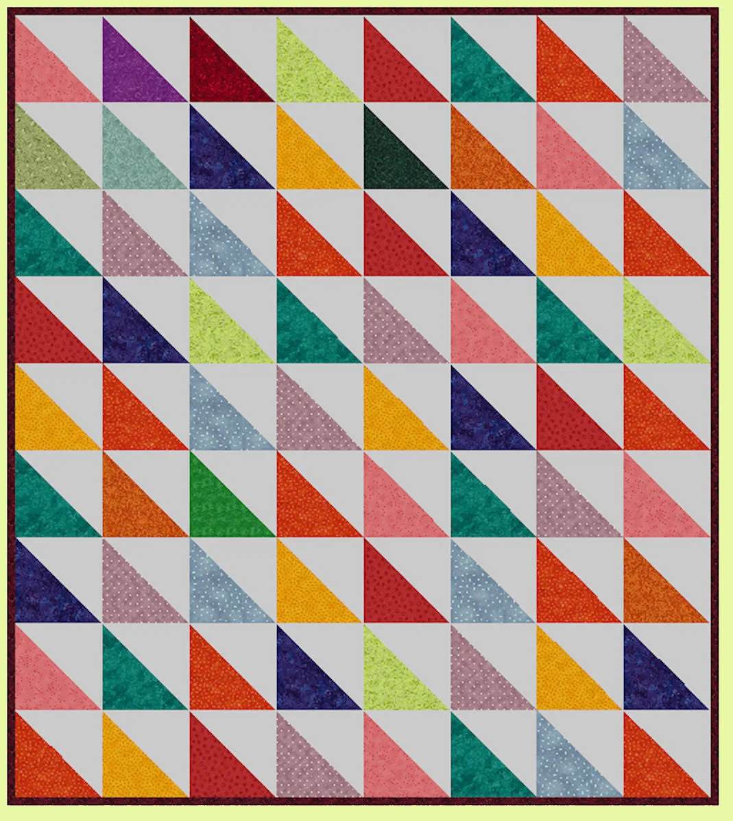 Triangle, Half Square 5" finished sides x 2 -  6089