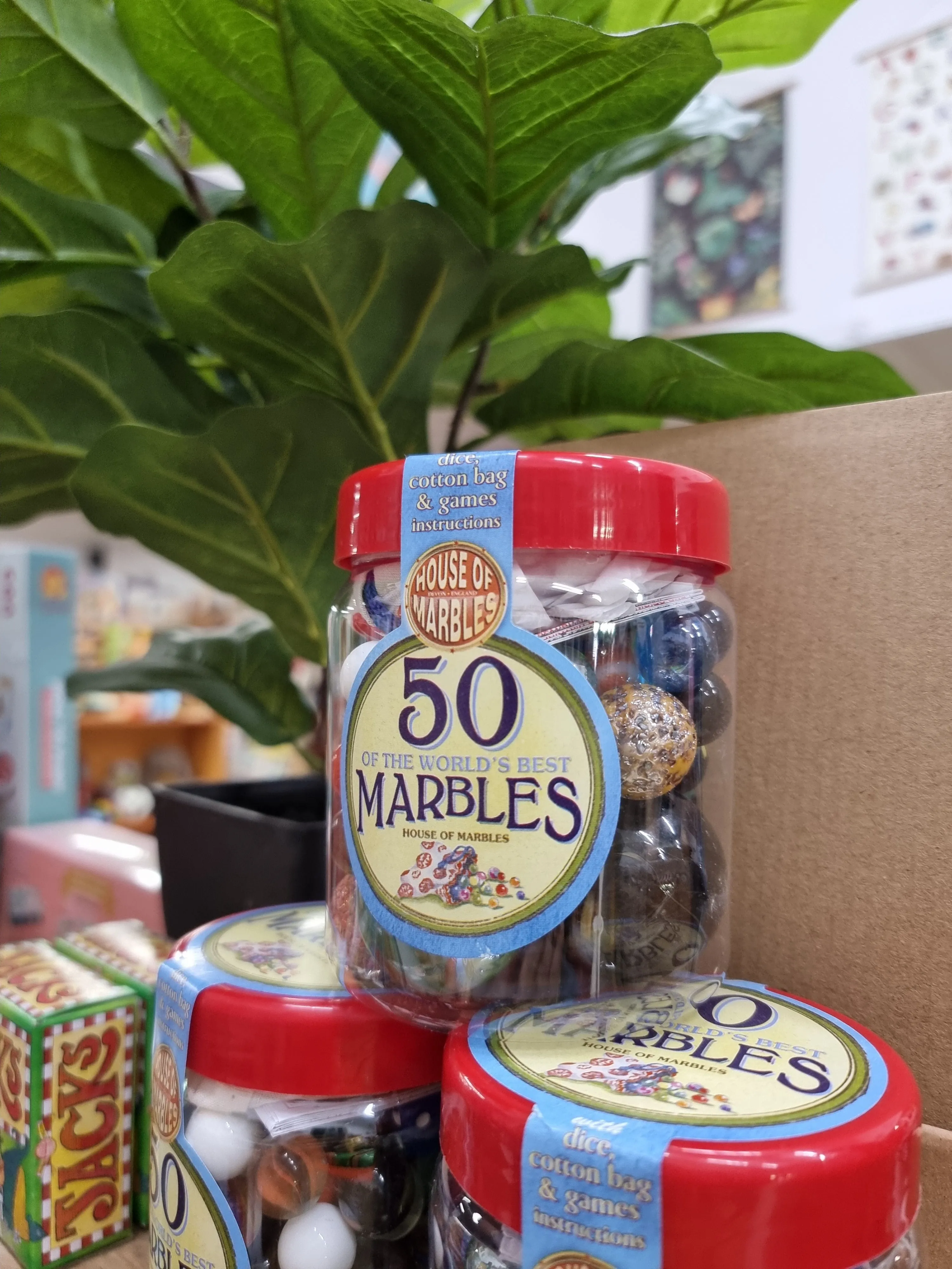Tub of 50 Marbles