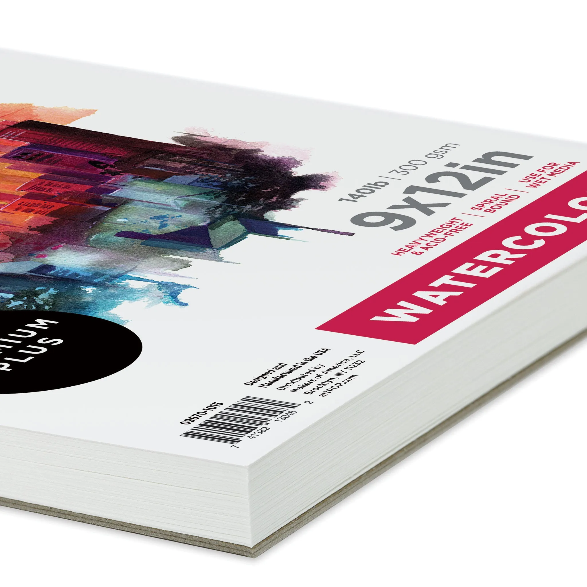 Watercolor Spiral Bound Pad - 5-1/2" x 8-1/2"