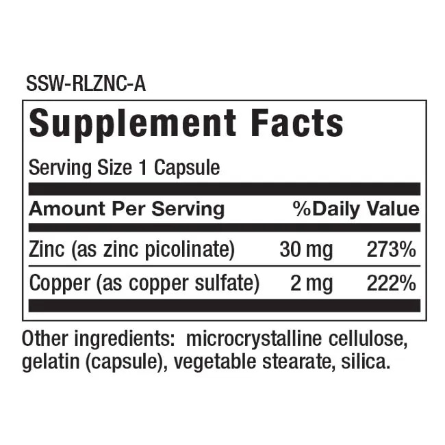 Zinc Picolinate for Immune Support - 60 Capsules